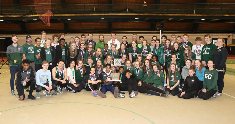 Boys' and girls' indoor track and field teams
