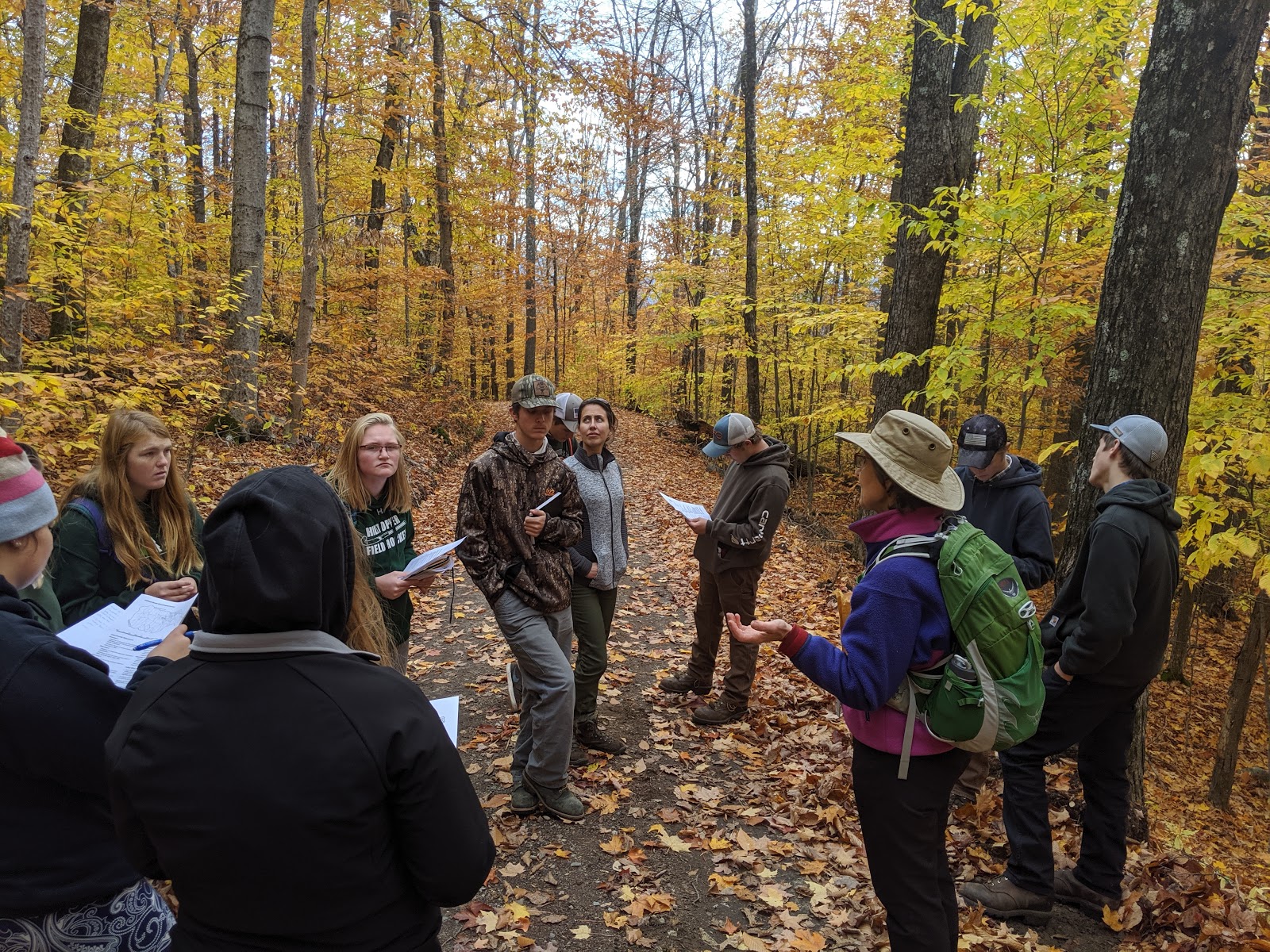 Students at Hubbard Brook Experimental Forest
