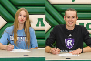 student-athletes signing letters of intent