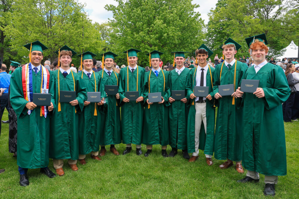 Students at Commencement