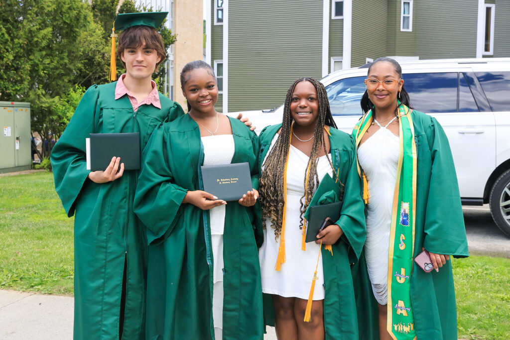 Students at Commencement