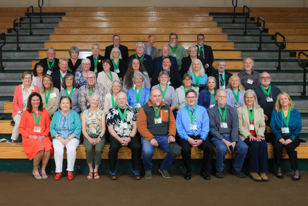 The Class of 1976 gathers for a group photo
