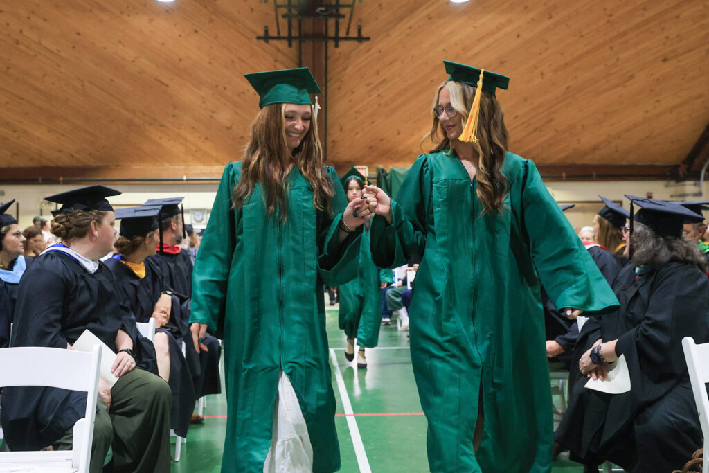 Students at Commencement