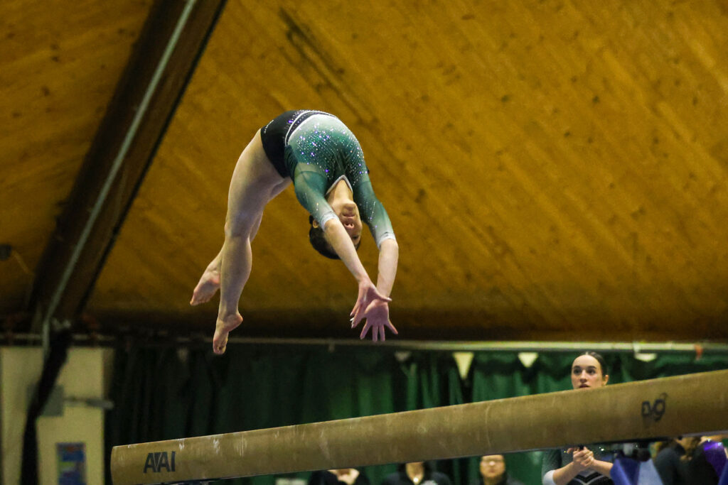 gymnast on beam